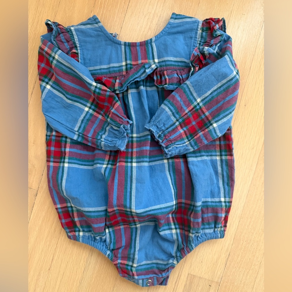 Pink Chicken Blue and Red Plaid Diaper Cover